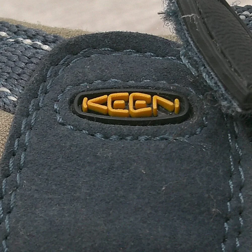 KEEN Kids Hiking Outdoor Sandals Newport Waterproof Gray Blue Size 10 EU 27/28